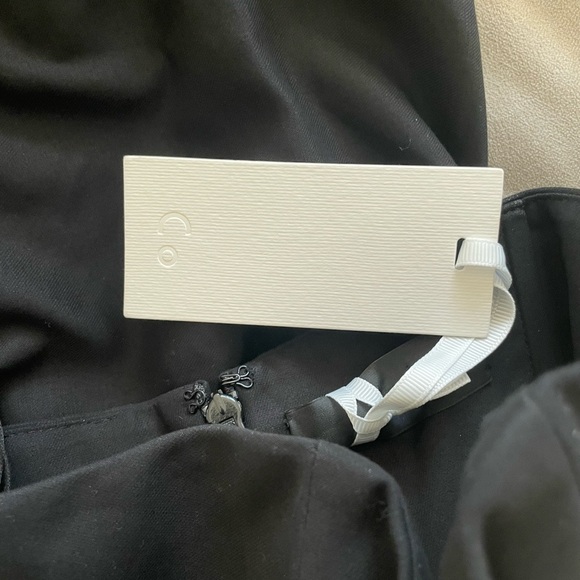 NWT Co Strapless Bustier Corset 100% Cotton Maxi Dress Minimalist Neutral - Picture 9 of 10